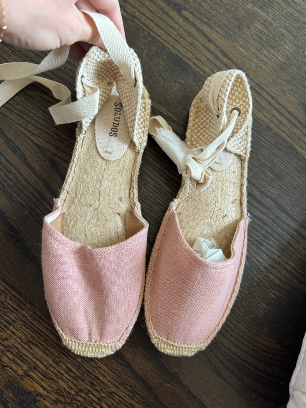 Soludos PINK Espadrille Lace-Up Sandal - Pink